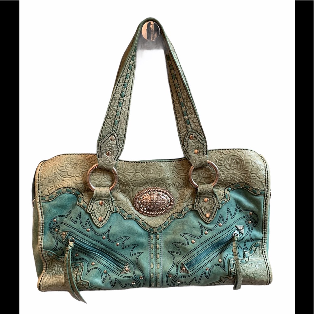 Ariat Green and Teal Shoulder Bag